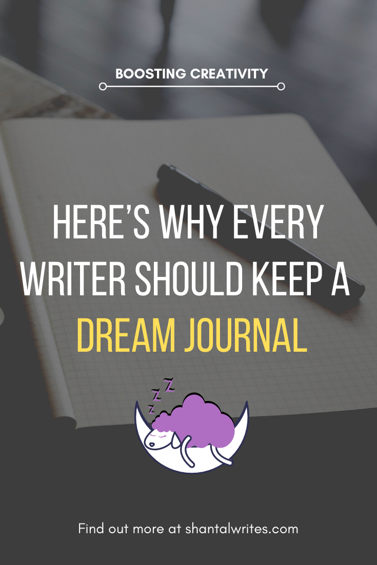 benefits of writing a dream journal pinterest graphic