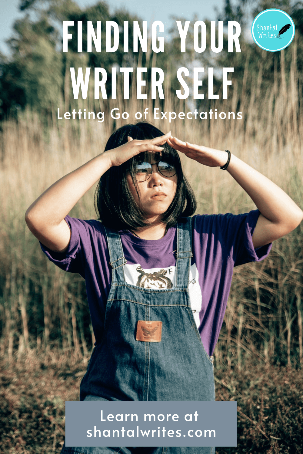 finding your writer self pinterest graphic