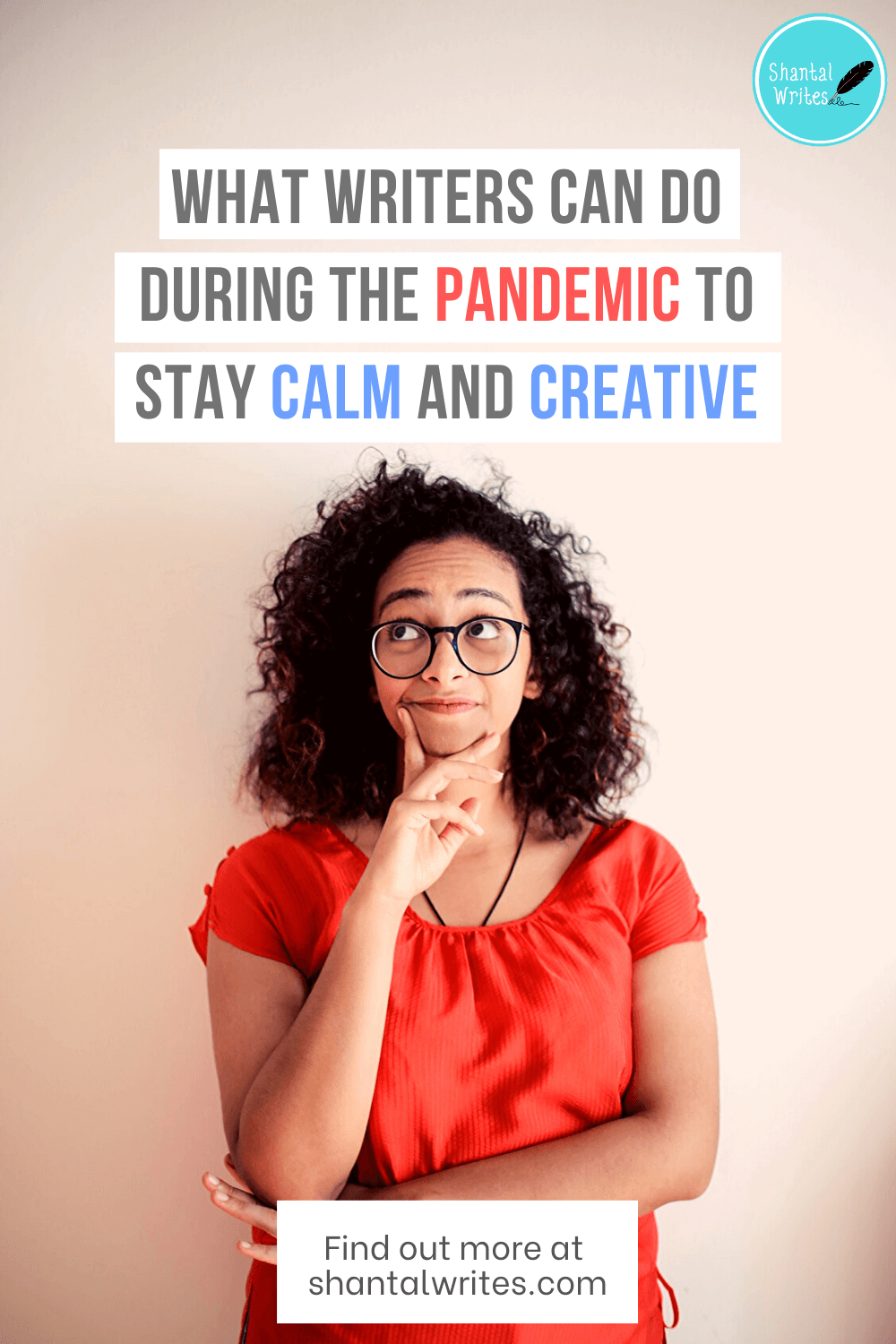 staying calm and creative during the pandemic pinterest graphic